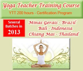 Yoga Teacher Training Course(YTTC) - Minas Gerains, Brazil - Bali, Indonesia - Chiang Mai, Thailand - 2012