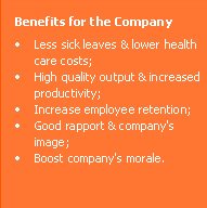 Benefits for the Company